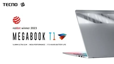 Первый ноутбук TECNO MEGABOOK T1 получил награду Red Dot Award 2023