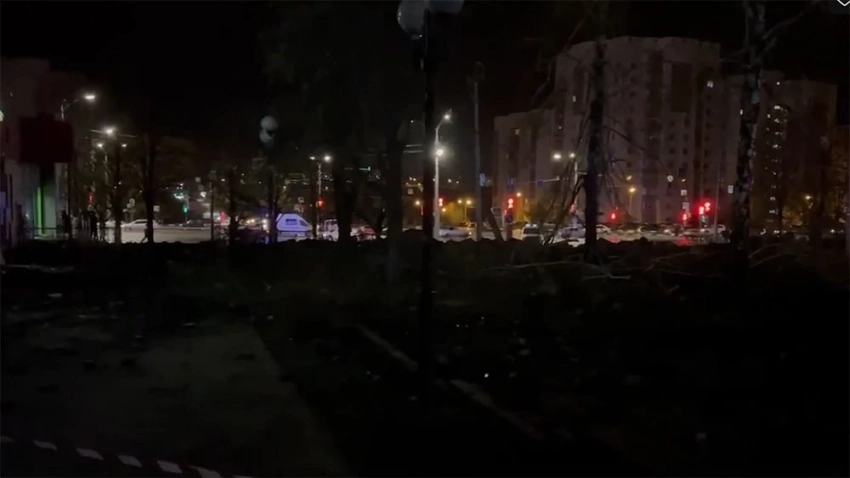 Видеозапись со взрывом в Белгороде появилась в Сети