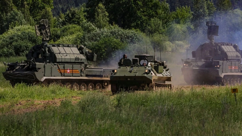Уничтожение украинского беспилотника «Фурия» российским ЗРК «Тор-М2» попало на видео