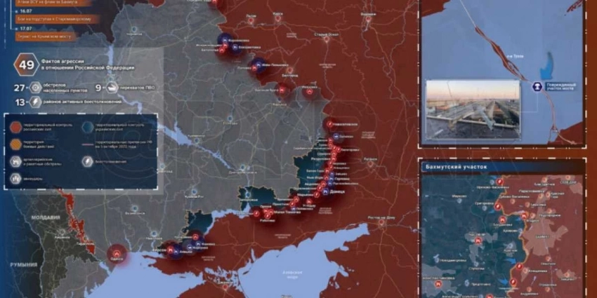 «Россия начала бить всерьез — зерновую сделку завершили ракеты!»: Карта боевых действий 18 июля 2023 на Украине — последние новости фронта Донбасса сегодня, обзор событий. Итоги военной спецоперации России на Украине сейчас 18.07.2023