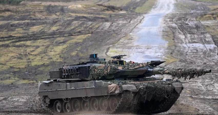 А как же обещания, госпадин Шольц: Разведчики ВС РФ уничтожили танк Leopard с немецким экипажем