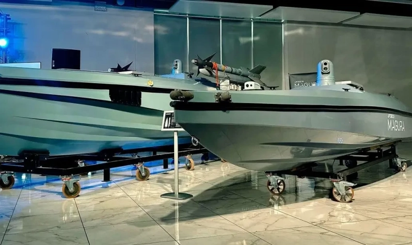 Украинское ГУР впервые показало морские беспилотники Magura V7