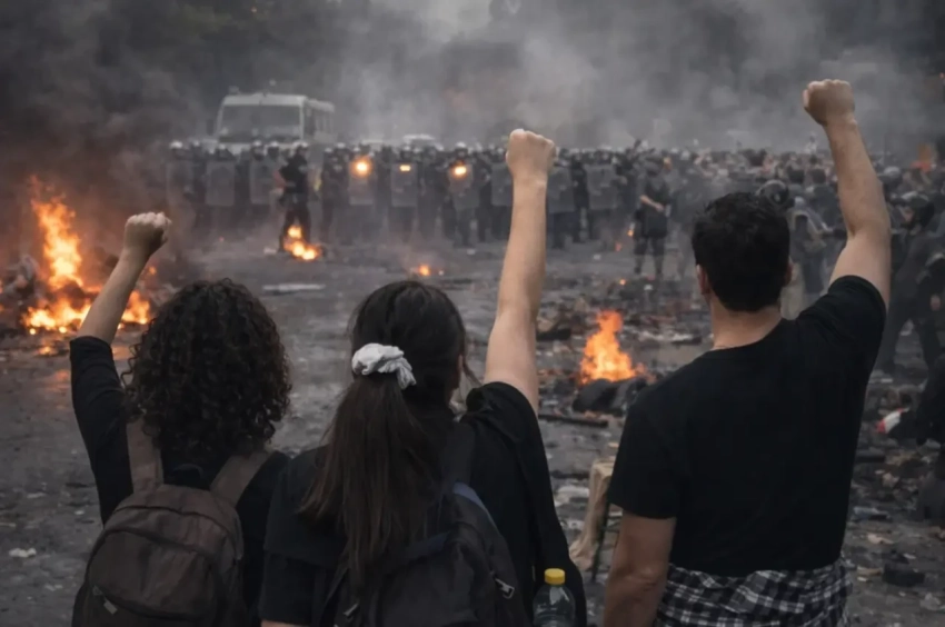 Протестующие в Иране начали сбрасывать памятники Сулеймани и рвать флаги