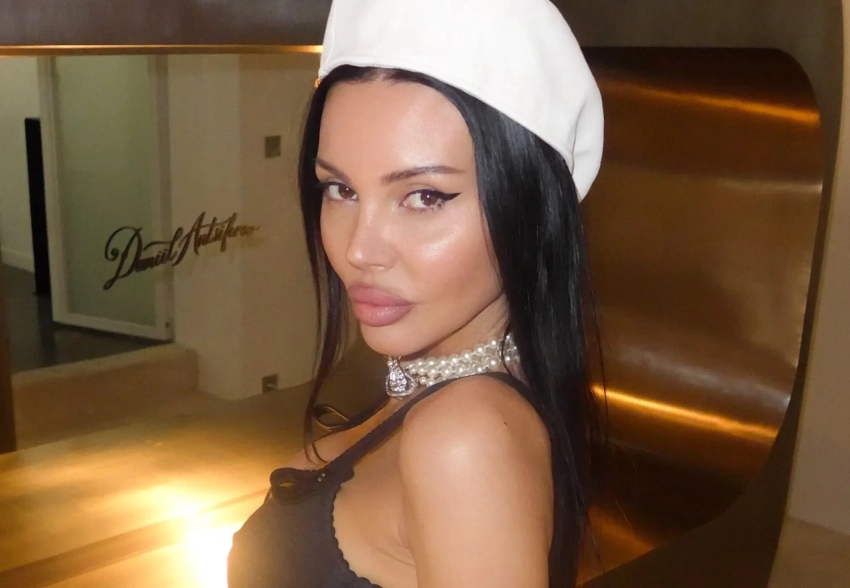 Оксана Самойлова, Елена Перминова и Кристина Романова встретились на Неделе моды в Париже